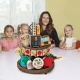 thumbnail image 6 of Back to School Tiered Tray Decor, ABC Pencil Decor, Colorful Wooden Table Decorations with Car Style, 6 of 6
