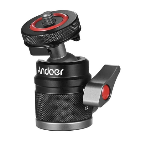 Image of Andoer Ball Head Adapter Aluminum Alloy Adapter Monitor Mount 3/8 Monitor Mount Cold 1/4 Inch LED Video Ball Head Cold Adapter QISUO Cold Mount Cold Mount Ball Cold Camera Inch Adapter Camera Cold