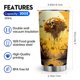thumbnail image 2 of Taza de café Tumbler Oasisdream de 600 ml con estampado de calaveras, 2 of 6