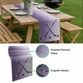 thumbnail image 5 of Purple Ombre Table Runner - 60 Inch Long, Kitchen Dining Table Runner Dresser Scarves, Black Hockey Sticks Minimalist Style Farmhouse Decor for Coffee Tables Wedding Party Banquet, 5 of 8