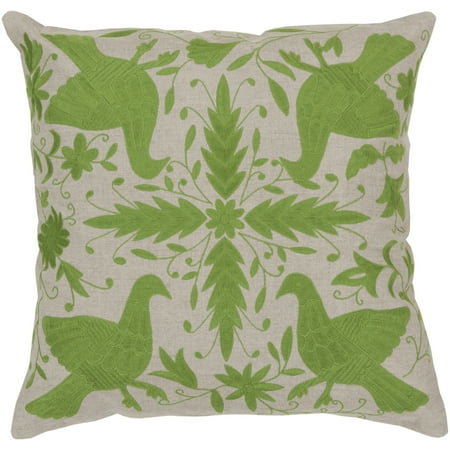 Surya Surya Pillows Area Rugs - LD018 Traditional Oriental Peridot/Oatmeal Flowers Doves Birds Rug
