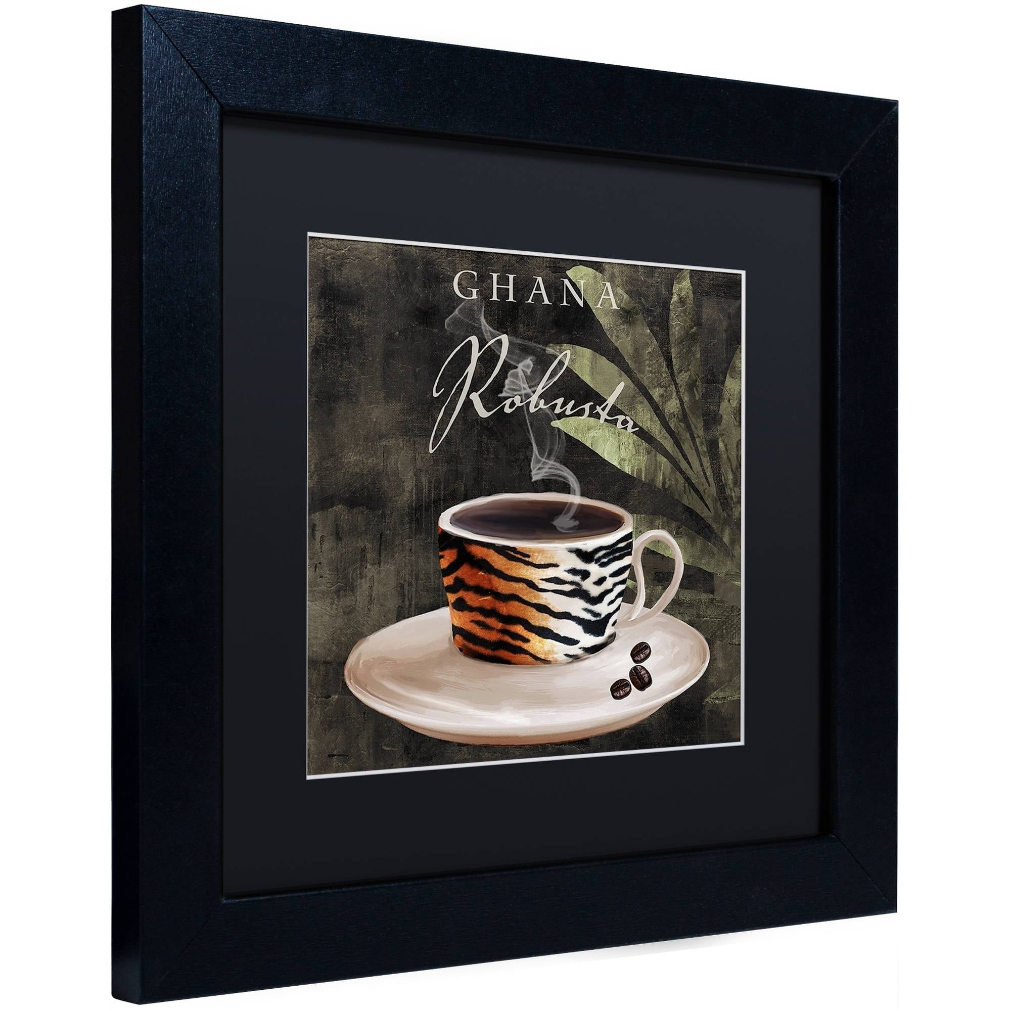 Trademark Fine Art "Afrikan Coffee IV" Canvas Art by Color Bakery Black Matte, Black Frame