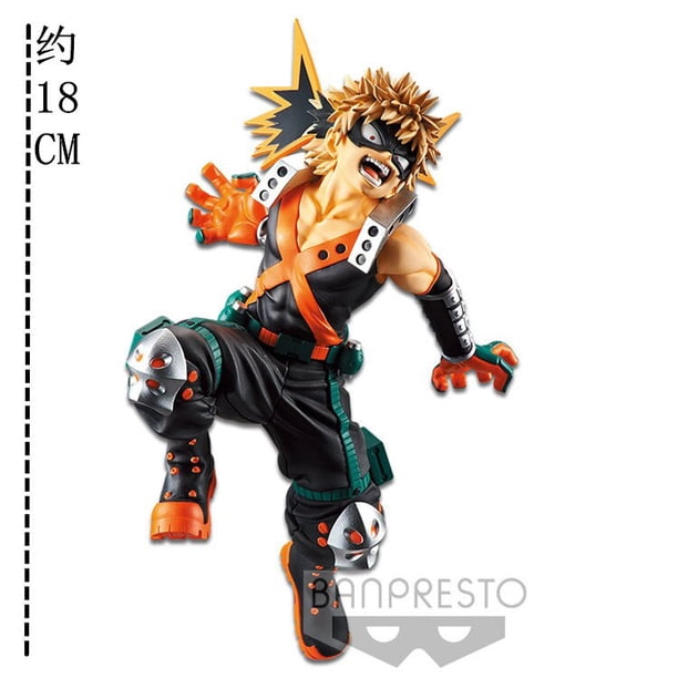 Figura de acción de My Hero Academia para niños, juguete de modelo coleccionable de PVC de 14cm, Bakugo Katsuki, regalo para niños Gong Bohan LED