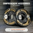 thumbnail image 3 of KFFKFF Electrically Operated Trailer Brake Assembly, Dimensions 12" x 2", Set of Two Self-Calibrating Electric Brake Kits Suitable for 7000 lbs Axle, 5-Point Installation, Backing Plates, 3 of 9