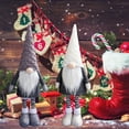 thumbnail image 5 of Christmas Plush Gnomes Doll Ornament-Lovely Retractable Spring Legs Gnomes Doll Table Decor for Home Shelf Fireplace Ornaments Holiday Party Christmas Decorations(19.29"*7.48"), 5 of 6