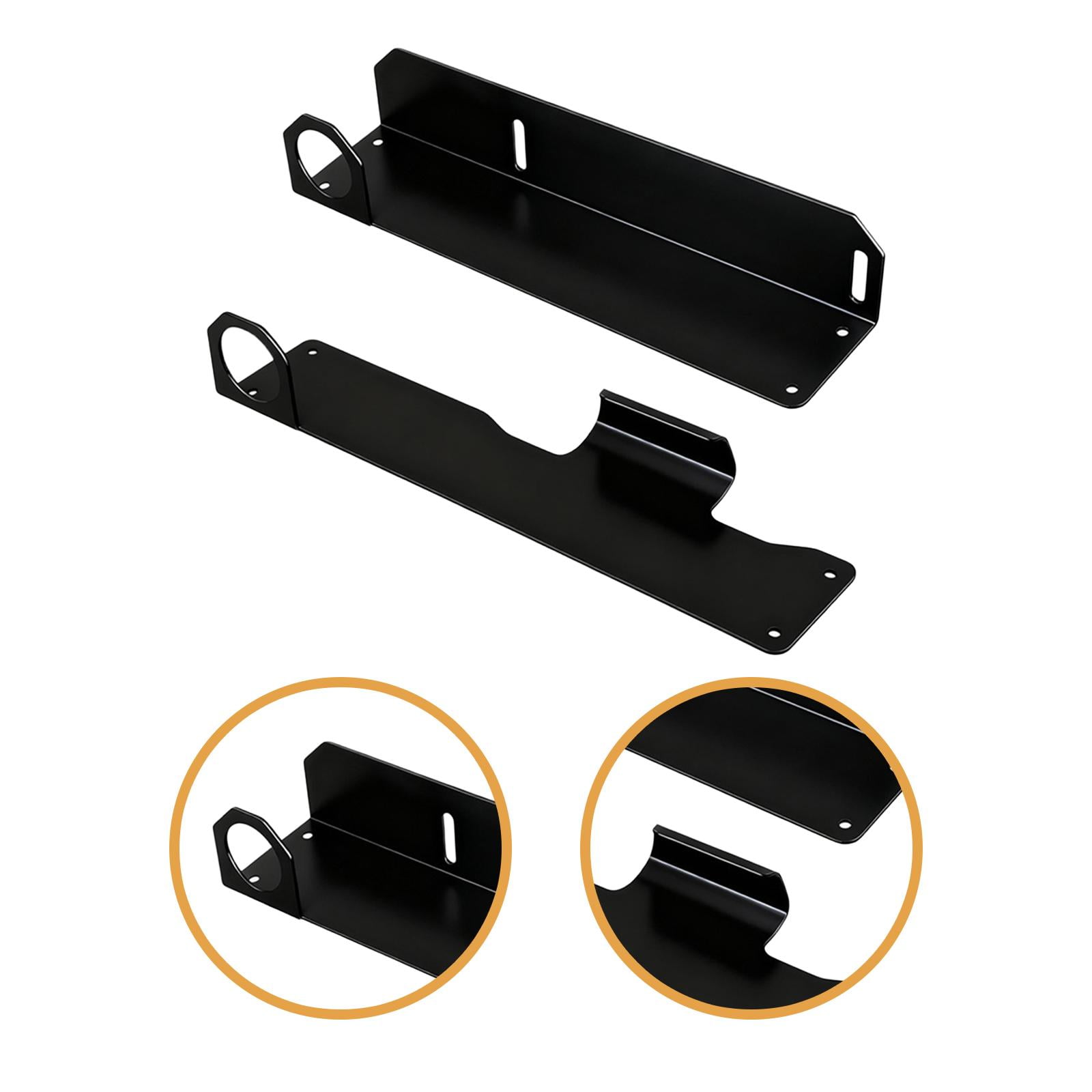 Miulika Wall Mounted Floor Jack Stand Hydraulic Trolley Jack Holder Organized Space Saving Heavy Duty Bracket for Park Yard Tool Room black