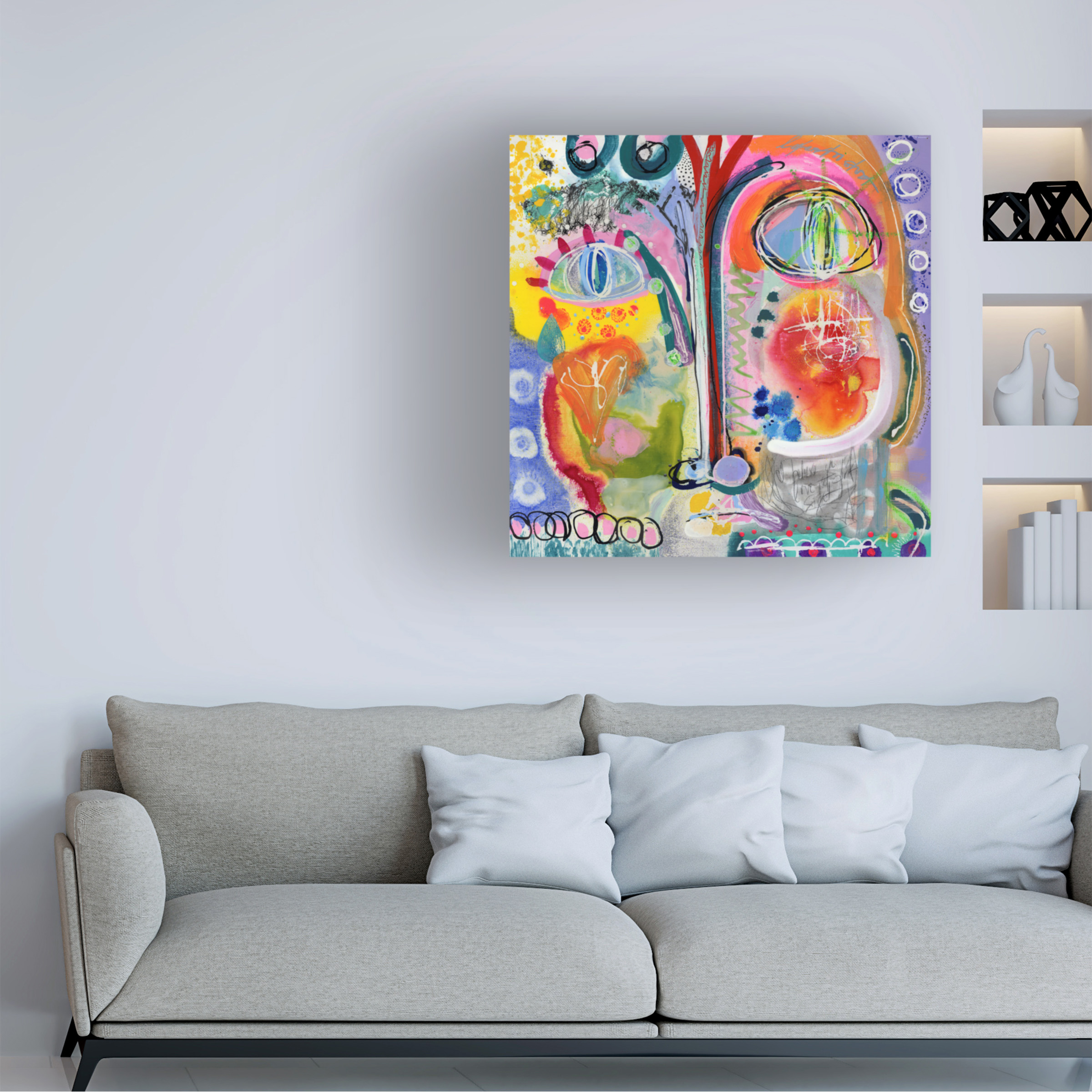 Trademark Fine Art 'I Believe In Love At First Sight' Canvas Art by Wyanne