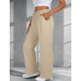 thumbnail image 4 of FEOYA Women Sweatpants Wide Leg Ladies Drawstring Sweatpants High Waisted Baggy Trousers Casual Joggers with Pockets S, 4 of 7