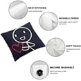 thumbnail image 4 of BANET  Beat of My Heart Pillowcase Set (Dark Blue) - Unique Gift , Anniversary, Engagement, Wedding, Valentines Day, Birthday, Christmas White, 4 of 5