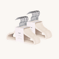 thumbnail image 2 of 3 Sprouts Baby Velvet, Non-Slip Clothes Hangers - Pack of 30 - Cream, 2 of 4