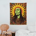 thumbnail image 3 of JEUXUS Bob Marley Wall Hanging Tapestry Trippy Weed Poster Bedroom Room Decor Stoner Tapestries Rasta Stoners Aesthetic Tapastry Hippie Sublime Decorations Posters For Jamaican Party, 3 of 7