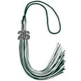 thumbnail image 6 of Endea Graduation Hunter Green/White Mixed Color Graduation Tassel with Silver Date Drop, 6 of 10