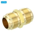 thumbnail image 3 of Conector de Compresión de Latón Uxcell, Conector de Tubo para Fontanería 3/4" Macho x 3/4" Macho 2, 3 of 6