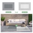 thumbnail image 2 of DEORAB Outdoor Rugs Waterproof Plastic Straw Camping Carpet Reversible Patio Outside Mat 5'x8',Grey & White, 2 of 8