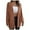 Brown, variant on ICHUANYI Women's Trendy Fall Winter Soft Open Front Cardigan Sweaters Oversized Solid V Neck Knit Chunky Outwear Coats