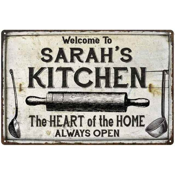 SARAH'S Kitchen Farmhouse Sign 12 x 18 Matte Finish Metal 112180033026 -  Walmart.com