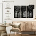 thumbnail image 4 of Elephant Stock Haunted Forest Wall Art - Horizontal Multi Panel Canvas - Living Room Wall Decor - Gothic Multi Panel - Black And Gray Decor - 23" x 14", 4 of 4