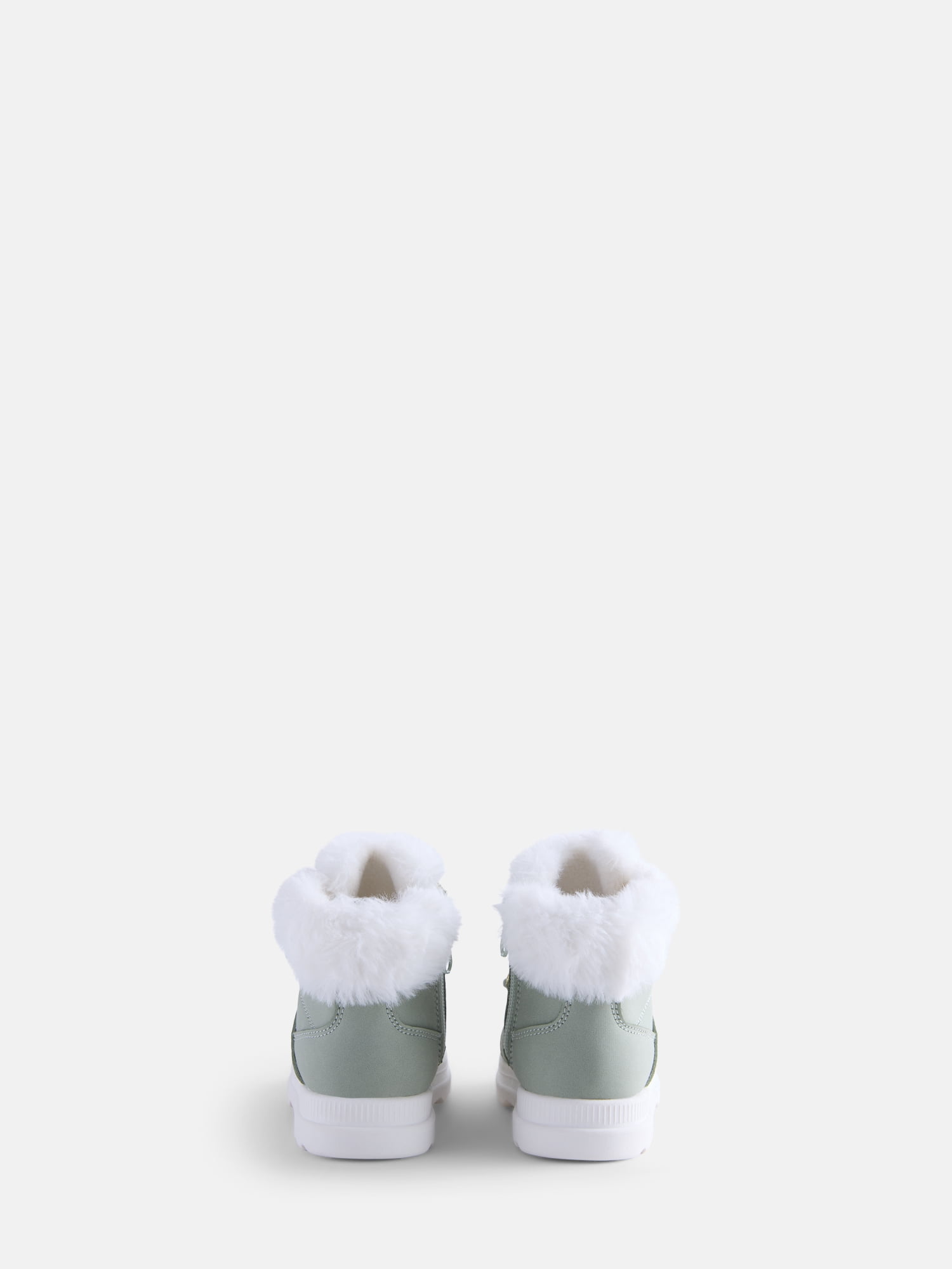 Wonder Nation Baby and Toddler Girls Winter Boots with Faux Fur Lining