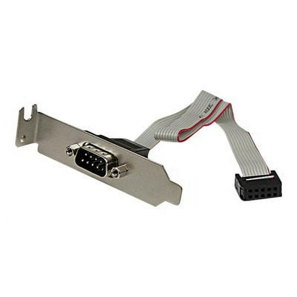 StarTech.com 9 Pin Serial Male to 10 Pin Motherboard Header LP Slot Plate for Serial panel DB-9 (M) to 10 pin IDC (F) - PLATE9MLP (Condition: New) 1 Count