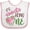 White and Pink, variant on Inktastic It's Sweet Being One Watermelon First Birthday Boys or Girls Baby Bib