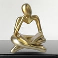 thumbnail image 3 of Escultura decorativa de mesa de estatua de abstracto para Oro, 3 of 4