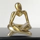 thumbnail image 3 of Estatua Minimalista Adorno de Escritorio Figura Geométrica 2x Dorado, 3 of 9