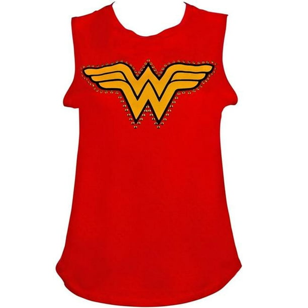 Wonder Woman - Wonder Woman 111923M Wonder Woman Studs Sleeveless Tank ...