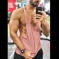 thumbnail image 2 of INCERUN Mens Sleeveless Loose Casual Solid Basic Shirt Summer Gym Tank Tops, 2 of 6