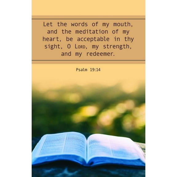 General Worship Bulletin: Let the Words (Package of 100): Psalm 19:14 (Kjv), (Paperback)