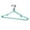 C, variant on Non Multi-functional Clothes Hanger Metal Stainless Steel Clothes Hanger 10 Pieces Shoulder Line Design Notched Velvet-Coated Pant Hangers Shiny Chrome Hooks