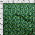 thumbnail image 3 of oneOone Viscose Chiffon Green Fabric Asian Japanese Floral Sewing Material Print Fabric By The Yard 42 Inch Wide, 3 of 4