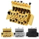 thumbnail image 5 of Sistema de puente trémolo, dispositivo estabilizador de resorte oscilante doble para guitarra eléctrica, color dorado, 5 of 14
