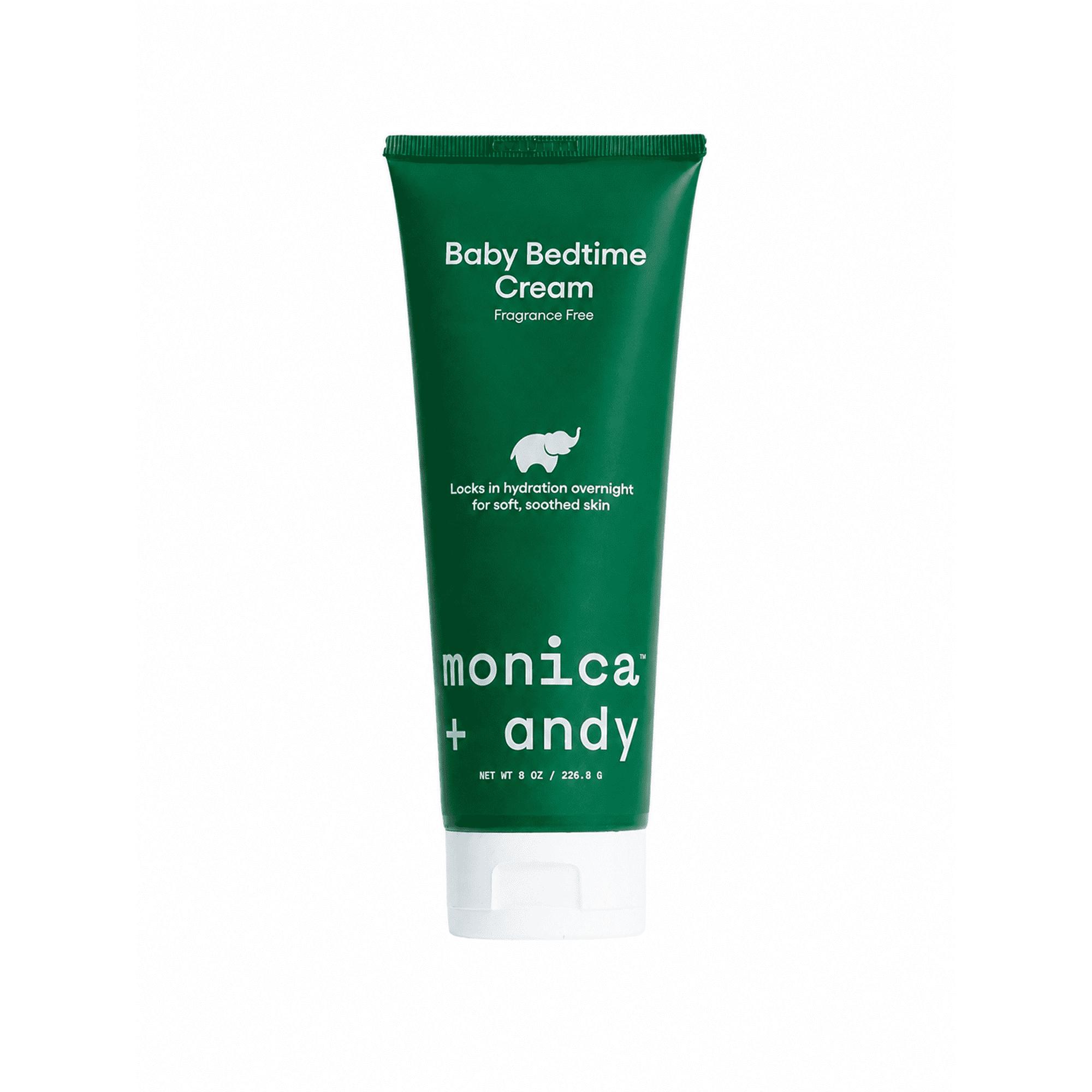 Monica + Andy Fragrance Free Baby Bedtime Cream, Overnight Moisturizer for Sensitive Infant Skin, 8 oz