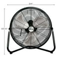 thumbnail image 3 of Hurricane Pro Series 20" High Velocity Orbital Floor Fan, Black (2 Pack), 3 of 12