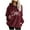 Wine, variant on Womens Fleece Sweatshirts Cute LOVE Dog Claw Printed Hoodies Long Sleeve Sherpa Crewneck Velvet Hoodie Winter Warm Hooded Pullover Outwears with Pockets