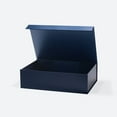 thumbnail image 4 of Geoto 19.7x13.4x5.9 XL Extra Large Magnetic Closure Collapsible Gift Boxes, Luxury Rigid Big Hamper Boxes Wholesale (Navy Blue), 4 of 6