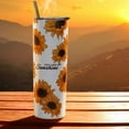 thumbnail image 4 of Sunflower Tumbler,Tumbler with Lid and Straw-You are My Sunshine-Birthday Gifts for Women Mom Daughter Girlfriend Teenage Girls Bridesmaid-Sunflower Gifts for Women-Travel Iced Coffee Cup Mug, 4 of 5