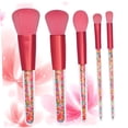 thumbnail image 4 of GOOHOCHY 5Pcs Makeup Set Premium Fiber Bristles Assorted Color Handle Cosmetics Brush for Daily Use, 4 of 8