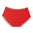 thumbnail image 3 of Women's Uwila Warrior 1001 Dyed to Match Lace Trim Silk Brief Panty (Winter White 3X), 3 of 76