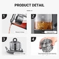 thumbnail image 6 of Joydeem Hot Tea Maker, Glass Electric Kettle with Auto Lift Tea Infuser and Temperature Control, 1.7L, JD-ZC6088G, 6 of 6