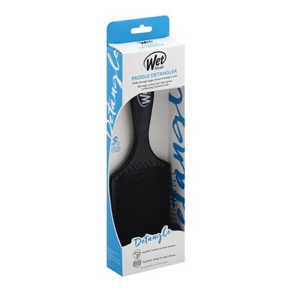 Wet Brush Paddle Detangler Hair Brush, Black, 1 Ea