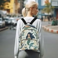 thumbnail image 7 of Quilted Backpack Fashion Backpack 10.23*5.11*12.59 Inch Women's Fashion Backpack Picnic Shopping Travel Out Sports backpack Beautiful Cartoon Mermaid, 7 of 7