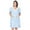 Blue Dots, variant on Casual Nights Women's Zipper Front House Dress Short Sleeves Embroidered Seersucker Housecoat Duster Lounger