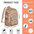 thumbnail image 5 of Stylish Boho Mandala Backpack Tote for Women Men, Floral Print Bookbag with Laptop Sleeve, Durable College School Work Travel Carry On, Gift Idea, 5 of 5