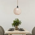 thumbnail image 6 of Stgfyxgs Hanging Lamp Shade Weave Rattan Lampshade Decor Handmade Rattan Weave Retro Chandelier Light Cover for Dining Room Restaurant A, 6 of 9