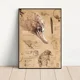 thumbnail image 4 of Póster de notas de campo vintage de The Myth Monster de los años 80, papel Kraft para bar, póster vintage, arte de pared, pintura, dormitorio, estudio, pegatinas, 4 of 5