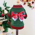 thumbnail image 4 of Limei Dog Clothes Fine Workmanship Bow Tie Soft Comfortable Lightweight Keep Warm Polyester Christmas Elements Dog Sweater for Winter, 4 of 7