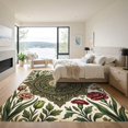 thumbnail image 3 of ODIKA 5' x 7' Machine Washable Non-Slip Area Rug, oriental floral High Traffic Rug, Green, 989623, 3 of 7
