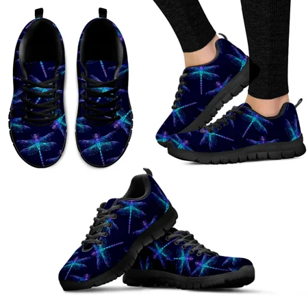 

Star Dragonfly Design Fashion Sneakers Floral Print Comfortable Women s Sneakers Insect Casual Sneakers Chaussure