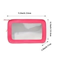 thumbnail image 2 of Price cut Transparent PVC Square Toiletry Bag, Fashionable Splicing Skin Care Product Storage Bag, Portable Travel Cosmetic Bag, 2 of 2
